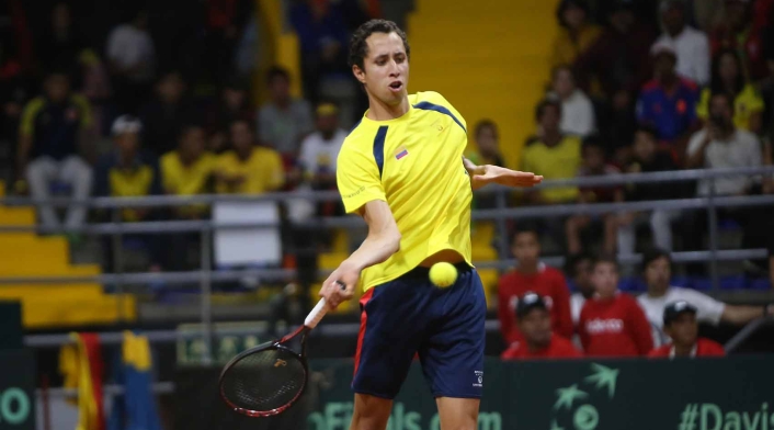 Copa Davis - Colombia vs Suecia Daniel Galán