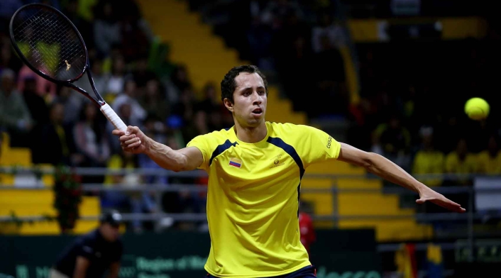 Copa Davis - Colombia vs Suecia Daniel Galán