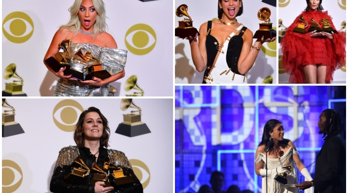 Lady Gaga, Dua Lipa, Kacey Musgraves, Brandi Carlile y Cardi B