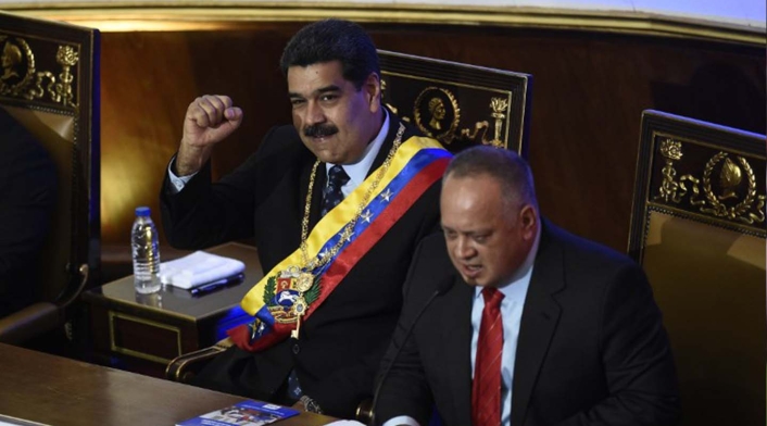Los líderes chavistas Nicolás Maduro y Diosdado Cabello. Los líderes chavistas Nicolás Maduro y Diosdado Cabello.