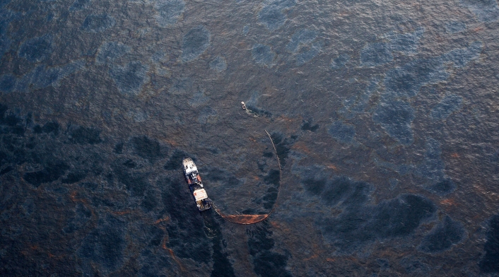 New Orleans, en inmediaciones del Golfo de México, el 28 de abril de 2010 tras el derrame de crudo