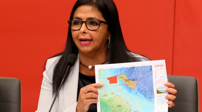 Delcy Rodríguez, vicepresidenta del gobierno de Nicolás Maduro