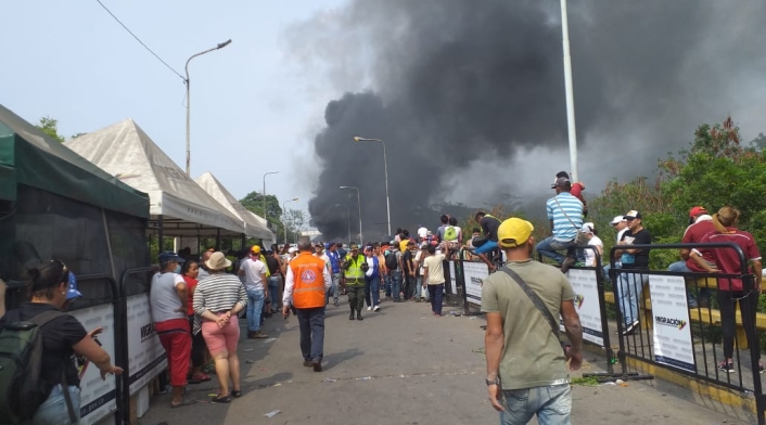 Disturbios en la frontera colombo venezolana