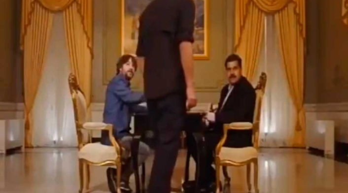 Nicolás Maduro en entrevista en el palacio de Miraflorez Nicolás Maduro en entrevista en el palacio de Miraflorez