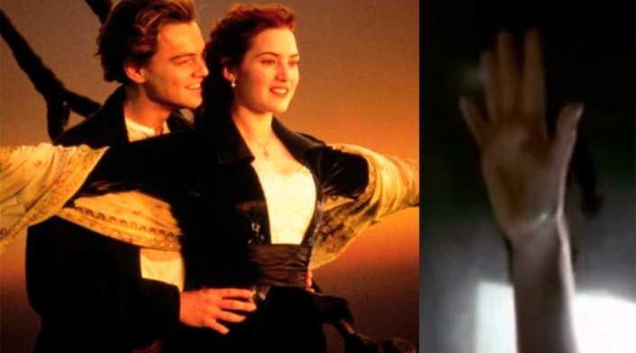 'Jack' y 'Rose' en la escena del auto en 'Titanic' 'Jack' y 'Rose' en la escena del auto en 'Titanic'