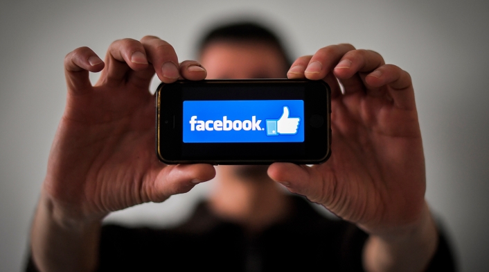 Facebook en un dispositivo móvil
