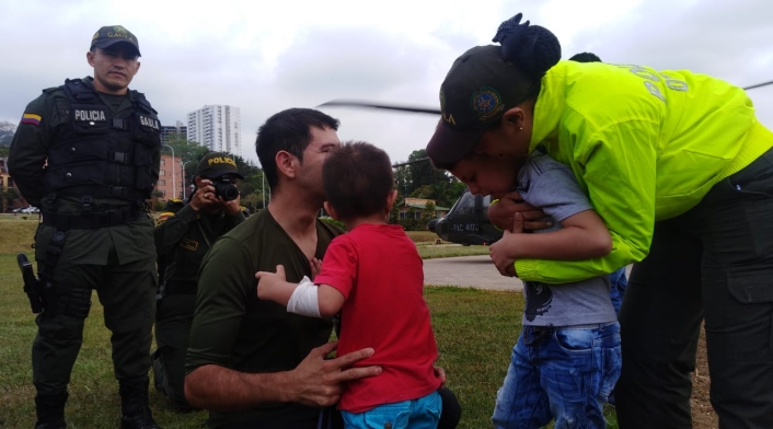 A bucaramanga llegaron los tripulantes liberados.