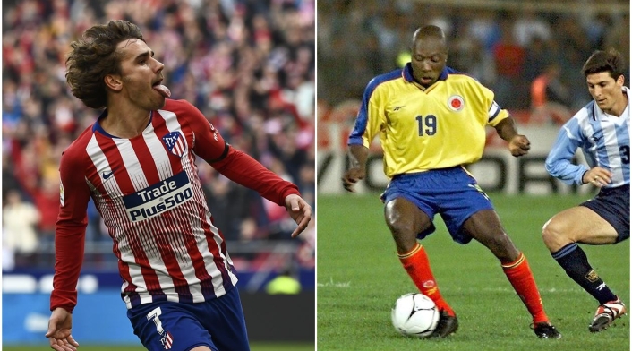 Antoine Griezmann y Freddy Rincón