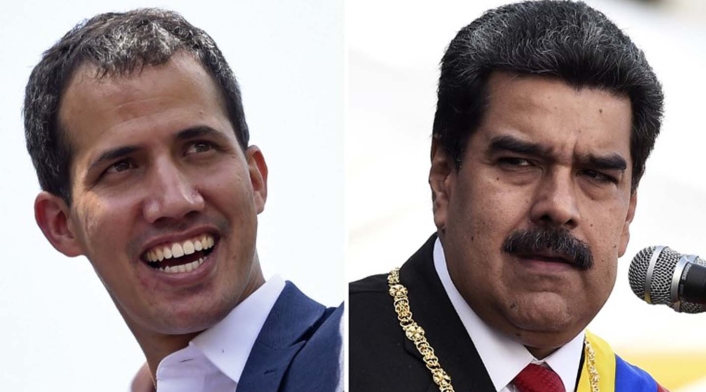 Juan Guaidó y Nicolás Maduro Juan Guaidó y Nicolás Maduro