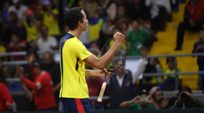 Copa Davis - Colombia vs Suecia Daniel Galán