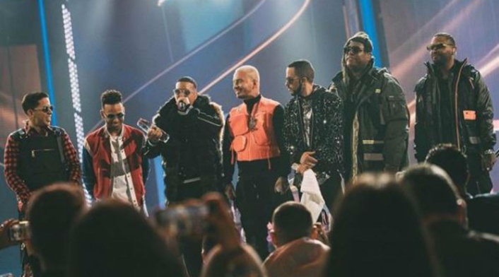 Daddy Yankee y J Balvin en Premios Lo Nuestro