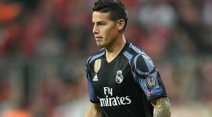 James Rodríguez cuando jugaba con el Real Madrid James Rodríguez cuando jugaba con el Real Madrid
