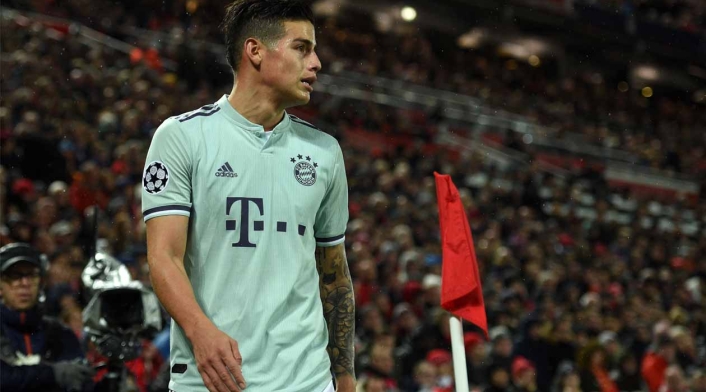 James Rodríguez, jugador del Bayern Múnich