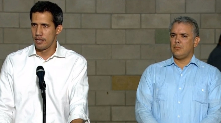 Juan Guaidó e Iván Duque