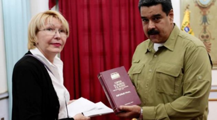 Luisa Ortega, exfiscal general de Venezuela, y Nicolás Maduro Luisa Ortega, exfiscal general de Venezuela, y Nicolás Maduro
