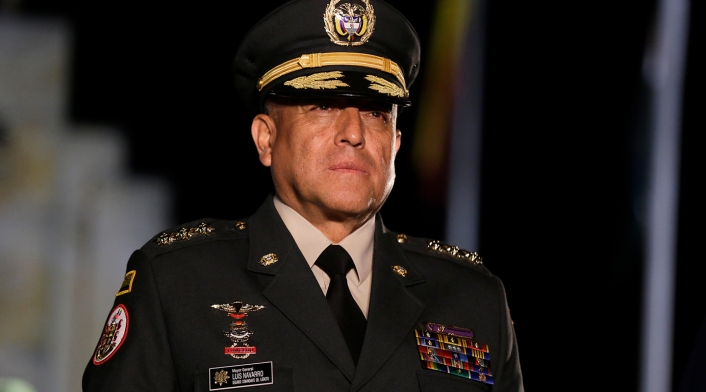 El general Luis Fernando Navarro, comandante de las Fuerzas Militares