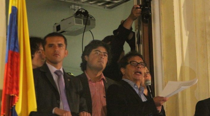Nicolás Petro y Gustavo Petro