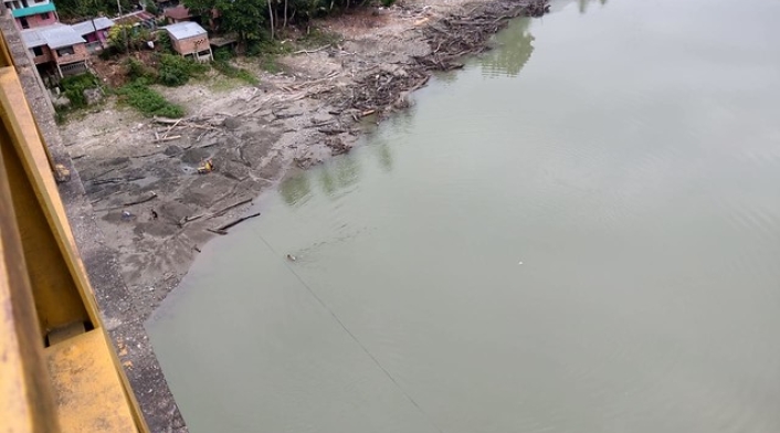 El caudal del río Cauca tras el cierre de la segunda compuerta en el proyecto de Hidroituango El caudal del río Cauca tras el cierre de la segunda compuerta en el proyecto de Hidroituango
