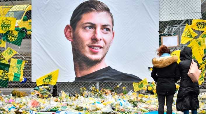 Emiliano Sala y el homenaje de los hinchas del Nantes