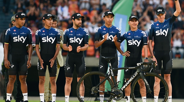El equipo SKY, principal aspirante al título en el Tour Colombia 2.1