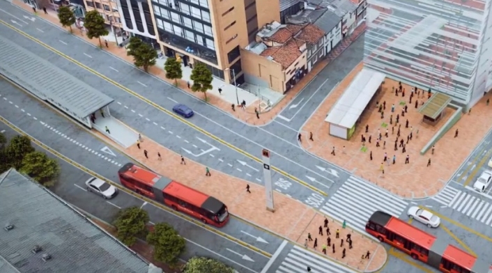 Transmilenio por la Séptima, un proyecto que suscitó gran debate en el país.