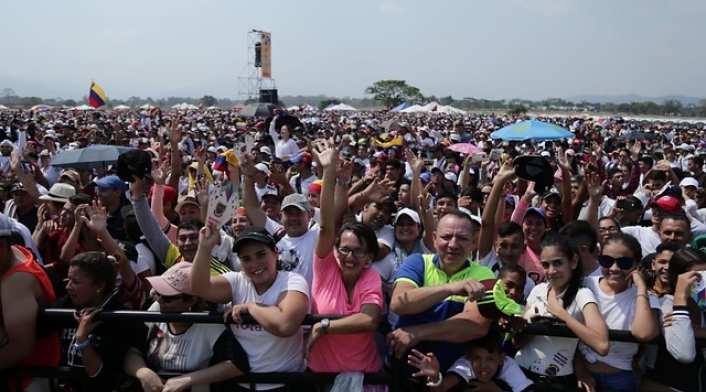 Colombia y Venezuela en el concierto en el puente Tienditas