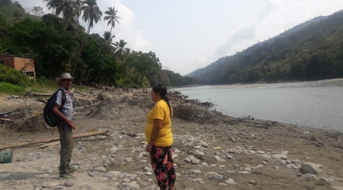 Archivo de las afectaciones en el río Cauca por las obras de Hidroituango.