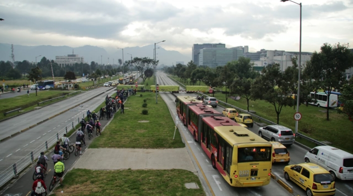 Panorama del día sin carro y sin moto en Bogotá, en 2019
