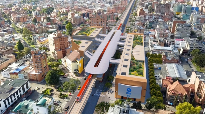 Render metro de Bogotá, que se adjudicará por 20 años