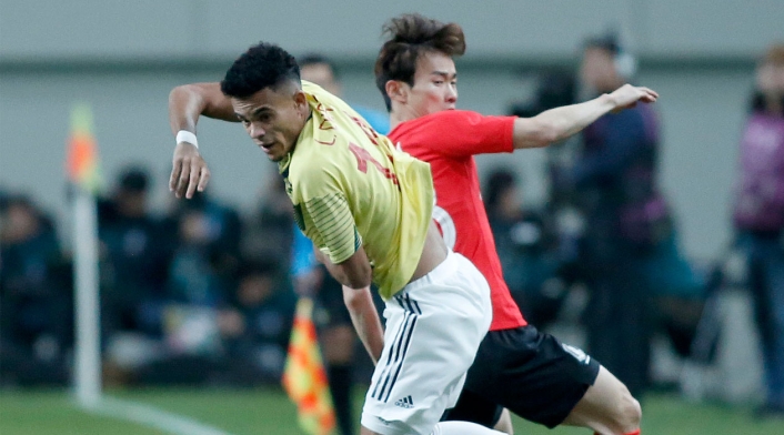 Luis Díaz, figura de Colombia ante Corea del Sur