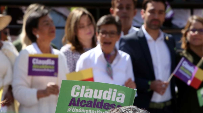 Claudia López, precandidata a la Alcaldía de Bogotá. Claudia López, precandidata a la Alcaldía de Bogotá.