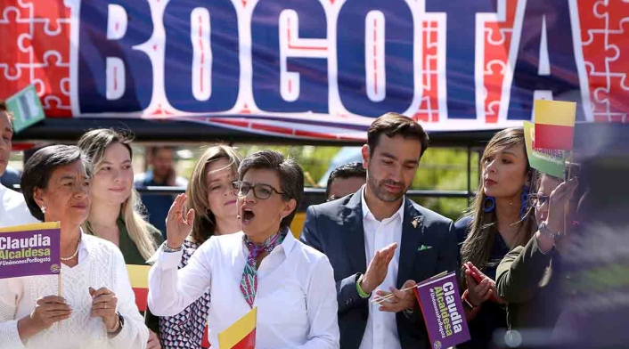 Claudia López, precandidata a la Alcaldía de Bogotá. Claudia López, precandidata a la Alcaldía de Bogotá.