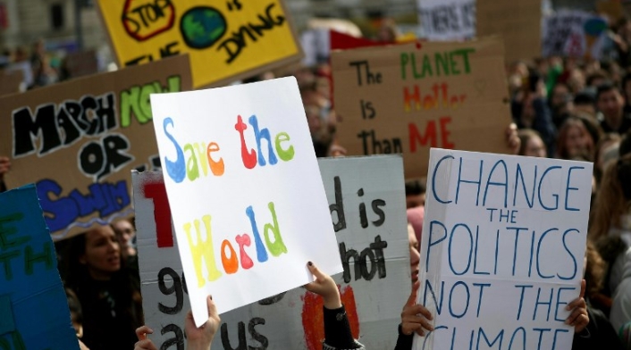 Marchas contra el cambio climático Jóvenes del mundo marcharon este 15 de marzo contra el cambio climático