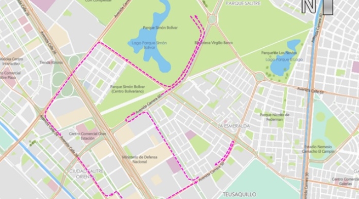 Mapa del recorrido de la carrera