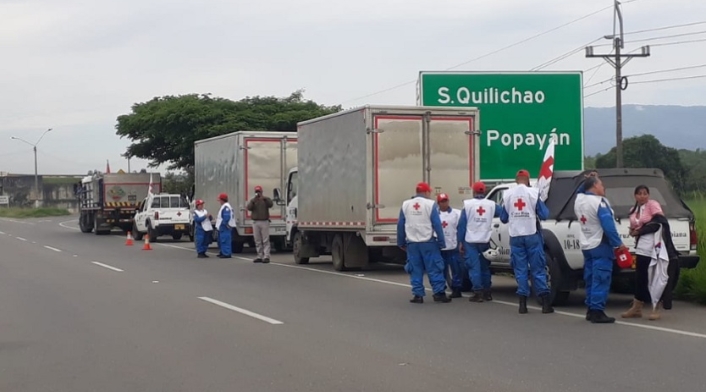 Caravana humanitaria en el Cauca Caravana humanitaria en el Cauca