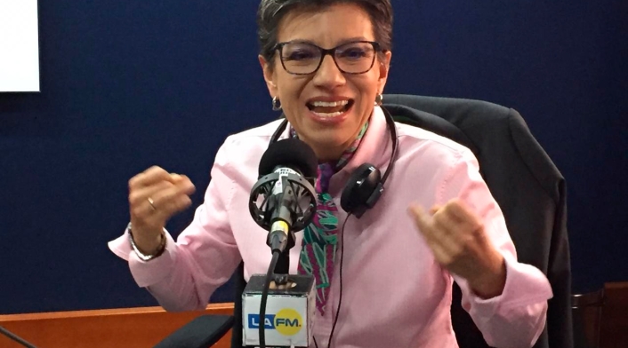 Claudia López, candidata a la Alcaldía de Bogotá