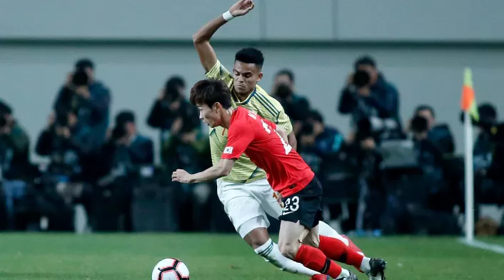 Luis Díaz, en acción ante Corea del Sur Luis Díaz, en acción ante Corea del Sur