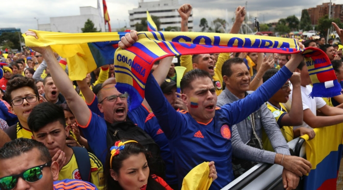 Hinchas colombianos
