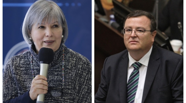 La presidenta de la Jurisdicción Especial para la Paz, Patricia Linares y el magistrado de ese tribunal, Alejando Ramelli. La presidenta de la Jurisdicción Especial para la Paz, Patricia Linares y el magistrado de ese tribunal, Alejando Ramelli.
