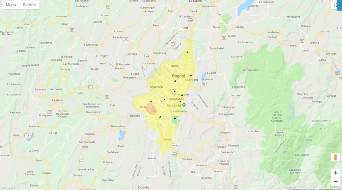 Así está la calidad del aire en Bogotá Así está la calidad del aire en Bogotá