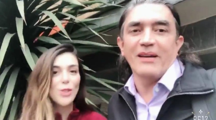 Marilyn Patiño y Gustavo Bolívar.