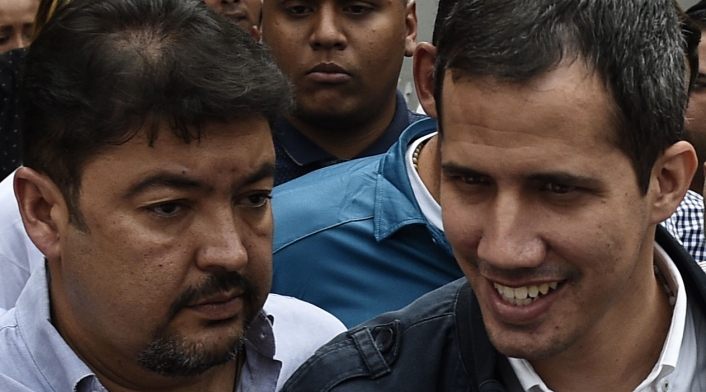 Roberto Marrero y Juan Guaidó.