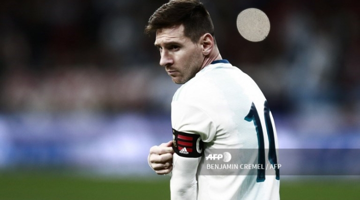 Lionel Messi, capitán de Argentina en el partido frente a Venezuela.