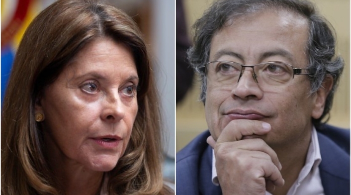 Marta Lucía Ramírez y Gustavo Petro Marta Lucía Ramírez y Gustavo Petro