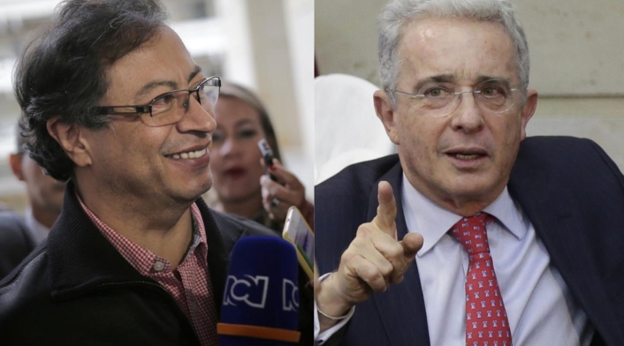 Gustavo Petro y Álvaro Uribe Gustavo Petro y Álvaro Uribe