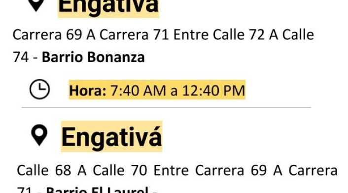 Plantilla cortes de luz