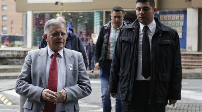 Rodrigo Granda al llegar a la JEP Rodrigo Granda al llegar a la JEP