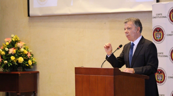 Juan Manuel Santos en audiencia pública por uso de glifosato.