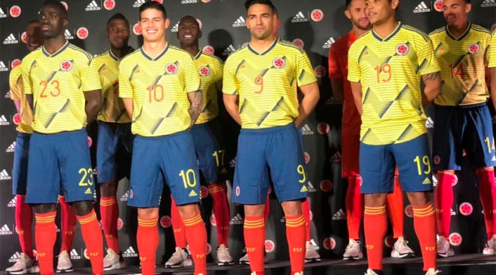 La Selección Colombia con la camiseta 2019-2020