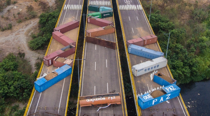 Tienditas, puente que divide a Colombia de Venezuela